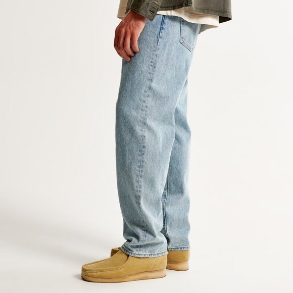 ABERCROMBIE & FITCH Rigid Denim - Loose - Light Wash - Picture 8 of 9